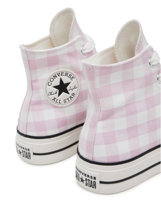 Converse Converse Plátenky Chuck Taylor All Star Lift Platform Gingham A13663C Ružová