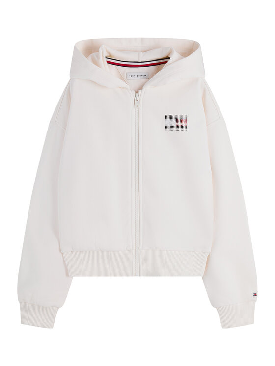 Tommy Hilfiger Tommy Hilfiger Majica dugih rukava KG0KG09443 Bijela Regular Fit