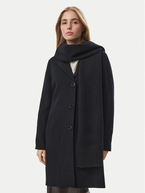 MICHAEL Michael Kors MICHAEL Michael Kors Вовняне пальто 77A7146M22 Чорний Regular Fit
