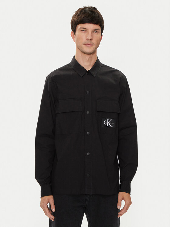 Calvin Klein Jeans Calvin Klein Jeans Πουκάμισο J30J325618 Μαύρο Relaxed Fit
