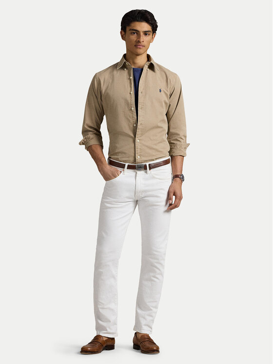 Polo Ralph Lauren Polo Ralph Lauren Koszula 710937993011 Beżowy Custom Fit