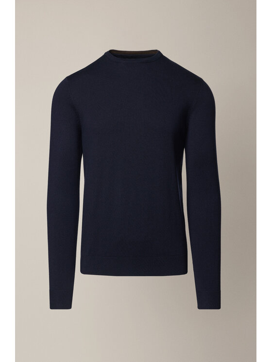 Lancerto Lancerto Sweter Luell SW073225000055 Granatowy Regular Fit