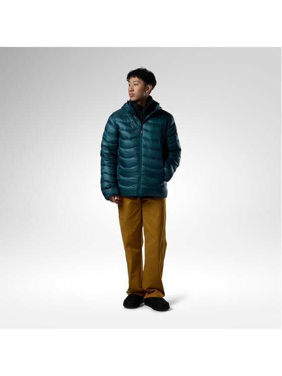Rossignol Rossignol Kurtka puchowa M Verok Down Hoodie Jacket Turkusowy Regular Fit