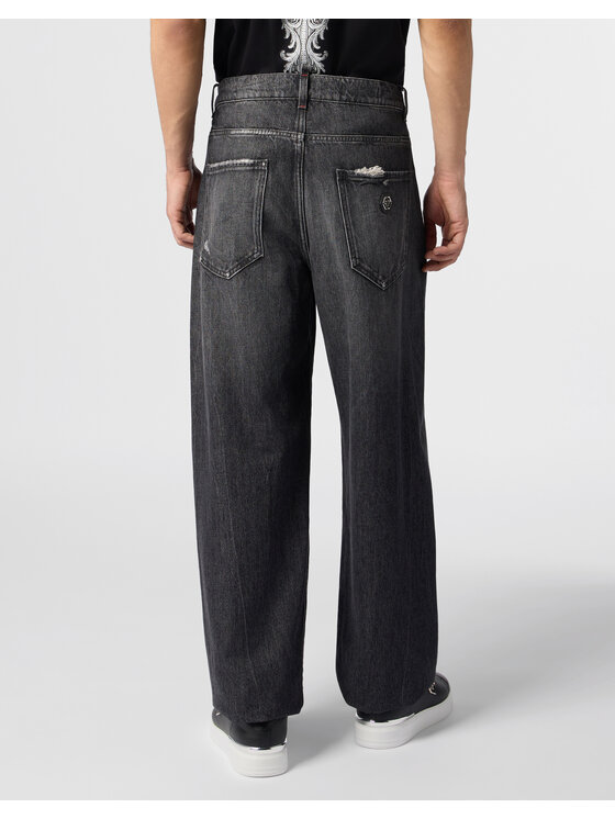 PHILIPP PLEIN PHILIPP PLEIN Džínsy 31242 Čierna Loose Fit