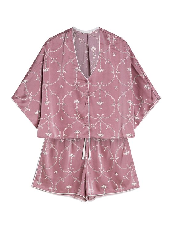 Esotiq Esotiq Pyžamo 44089 Růžová Regular Fit