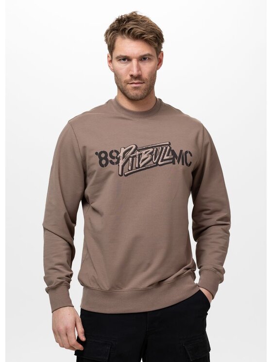PITBULL PITBULL Bluza MC Brązowy Regular Fit
