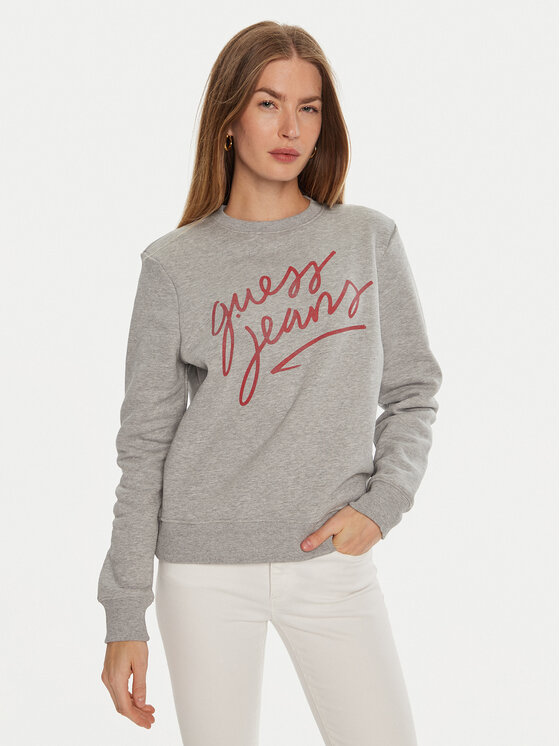 Guess Bluză W4BQ17 KC811 Gri Regular Fit
