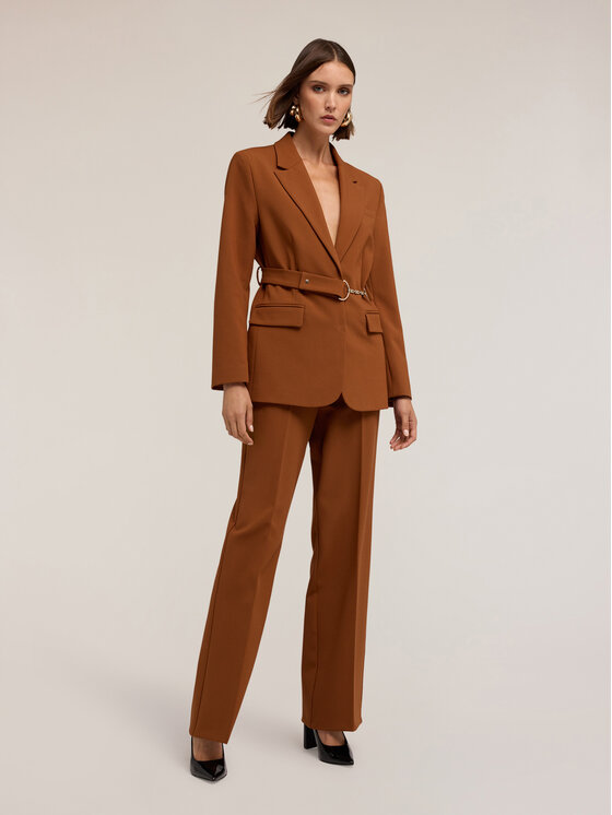 Motivi Motivi Giacca di transizione Q751Q000975N022 Marrone Regular Fit