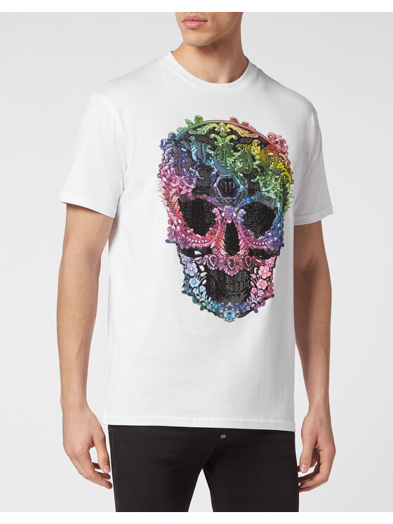 PHILIPP PLEIN PHILIPP PLEIN T-Shirt 223 Bílá Regular Fit