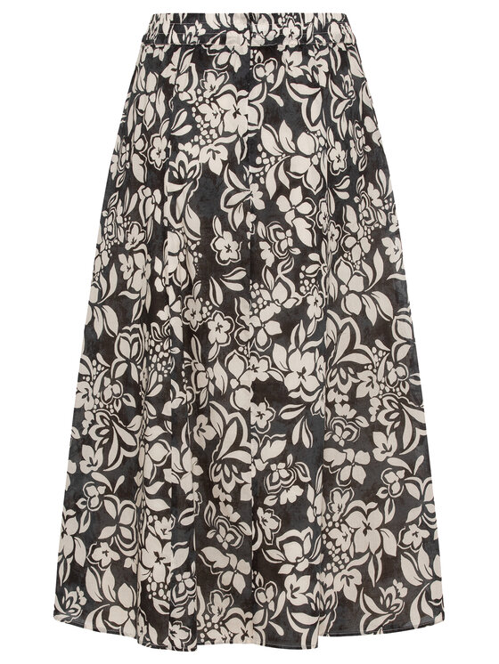 Olsen Olsen Spódnica trapezowa 16001506 Czarny Regular Fit