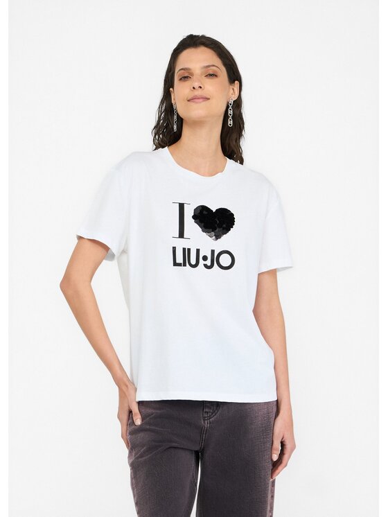 Liu Jo Liu Jo T-shirt MF5345JS923M9683 Bianco Regular Fit