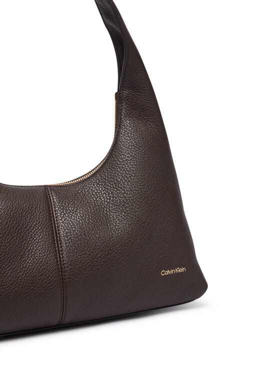 Calvin Klein Calvin Klein Käekott Slouchy Leather Shoulder Bag LV04F3657G Pruun