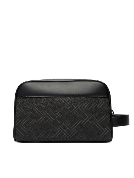 Tommy Hilfiger Tommy Hilfiger Geantă pentru cosmetice Th Flag Monogram Washbag AM0AM14298 Negru