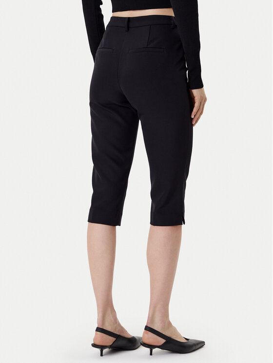 ONLY ONLY Spodnie capri Gitta 15349571 Czarny Slim Fit
