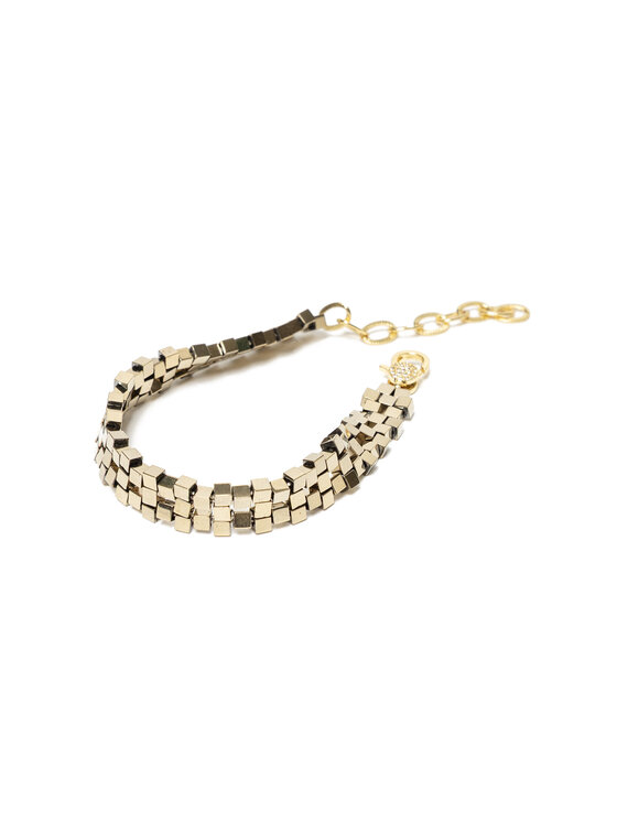 Deni Cler Milano Deni Cler Milano Bransoletka T-DC-J102-F2-79-23-1 Złoty