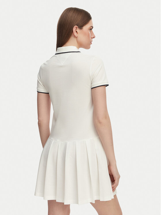 Tommy Jeans Tommy Jeans Φόρεμα καθημερινό Tommy Badge DW0DW22328 Λευκό Relaxed Fit