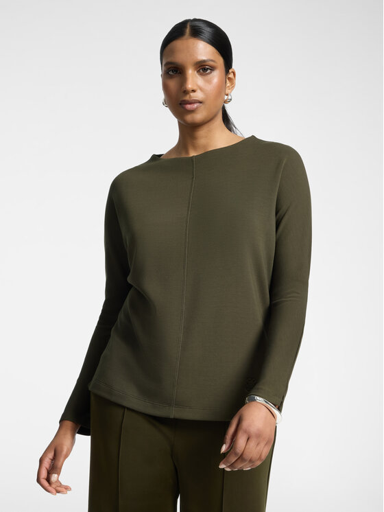 Elena Mirò Elena Mirò Felpa G806Z000675N035 Verde Regular Fit