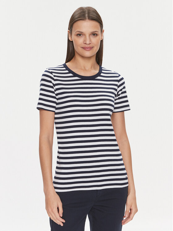 United Colors Of Benetton Tricou 3OA6E16A0 Alb Regular Fit