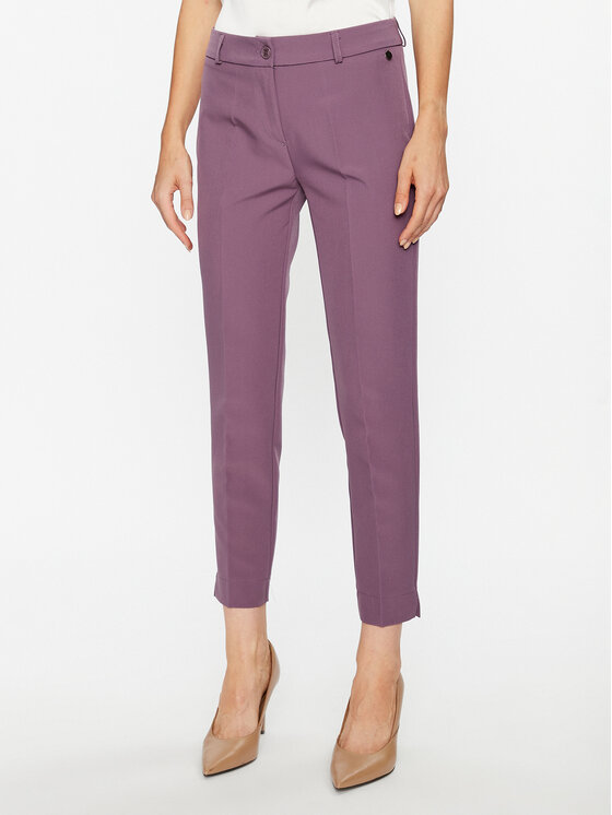 Maryley Pantaloni din material 23IB52Z/41SK Violet Regular Fit