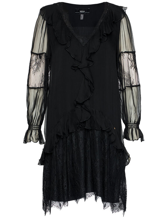 Nissa Nissa Abito da cocktail RS11760 Nero Regular Fit