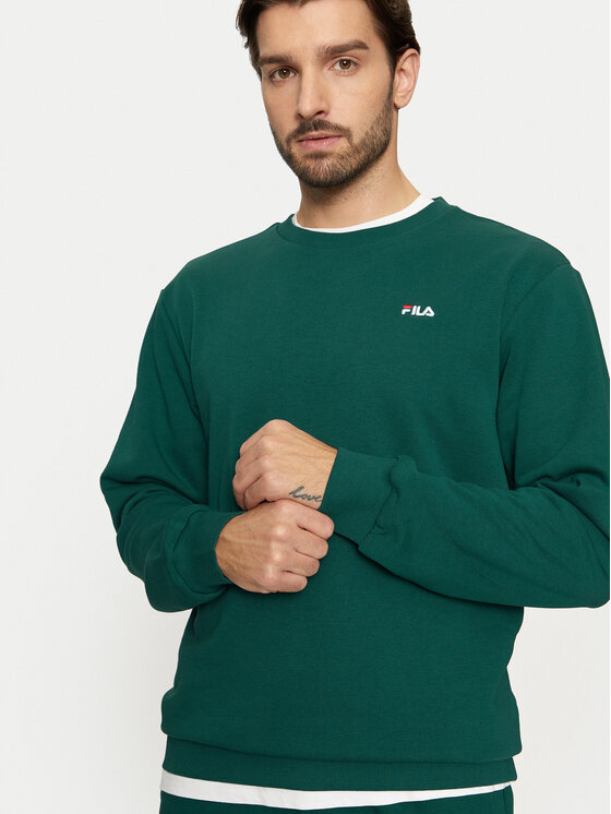 Fila Fila Majica dugih rukava Brustem FAM0343 Zelena Regular Fit