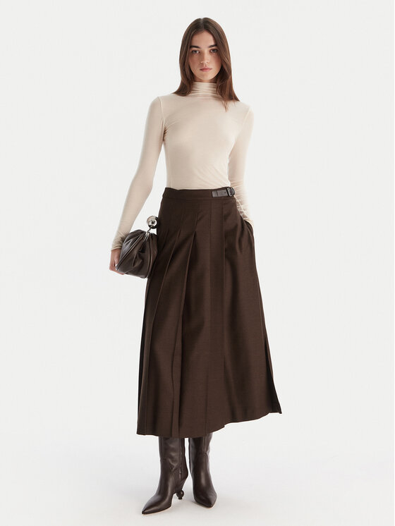 Weekend Max Mara Weekend Max Mara Trapezno krilo Fastoso 2525106062 Rjava Regular Fit