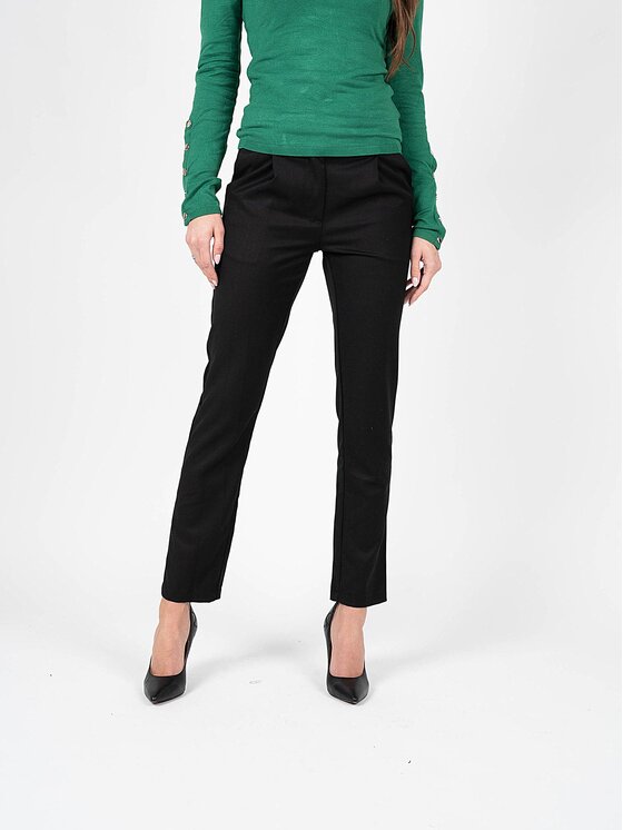 Silvian Heach Silvian Heach Pantaloni di tessuto PGA22262PA Nero Slim Fit