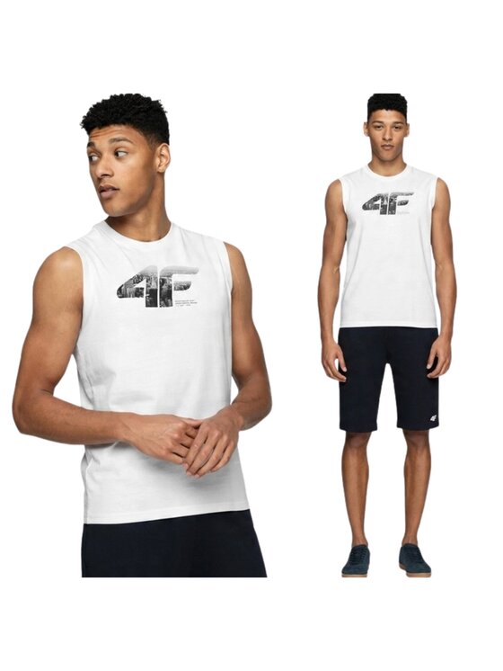 4F 4F Smanicato 4FWSS26TSLEM357-10S Bianco Regular Fit