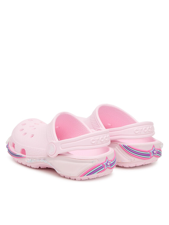 Crocs Crocs Šlepetės Classic Star Sparkle Shaker Clog 211620 Rožinė