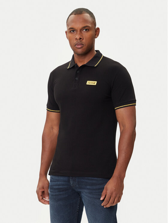 Versace Jeans Couture Versace Jeans Couture Polokošile 79GAGT08 CJ01T Černá Regular Fit