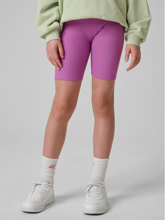 4F 4F Kolarki JELLIFICATION Fioletowy Slim Fit