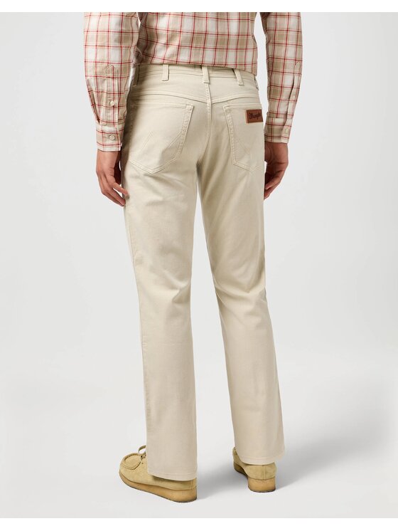 Wrangler Wrangler Spodnie materiałowe TEXAS Beżowy Straight Fit
