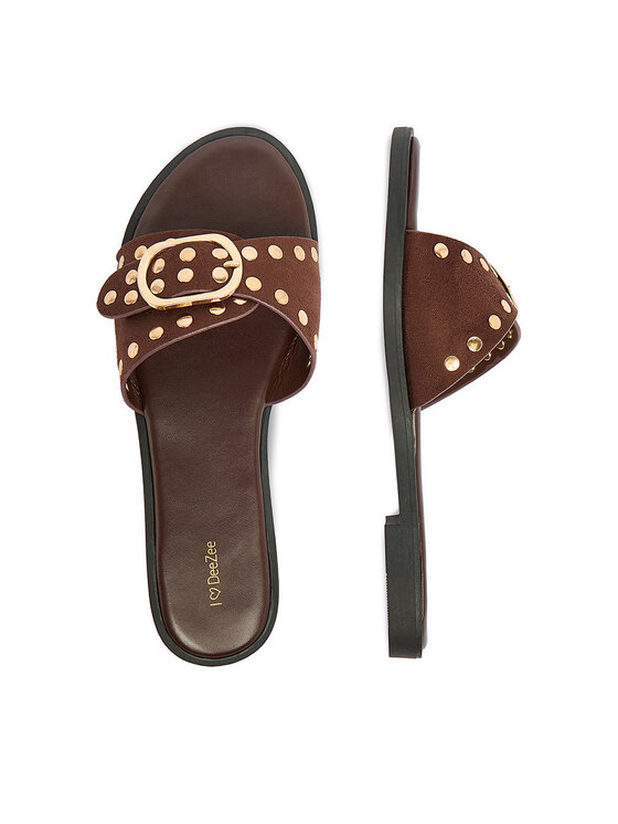 DeeZee DeeZee Klapki CEO-LB-F9963-YLD Brązowy