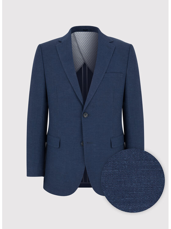 Pako Lorente Pako Lorente Marynarka P24SF-3X-020 Granatowy Slim Fit