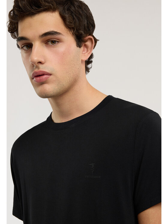 Trussardi Trussardi T-Shirt G0548000118N033 Czarny Regular Fit