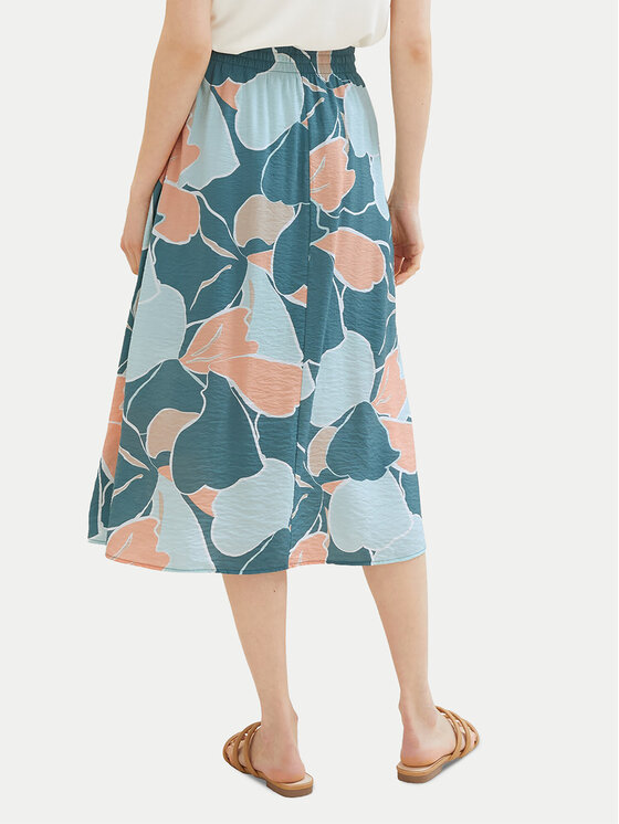 Tom Tailor Tom Tailor Midi sijonas 1040348 Žalia Regular Fit