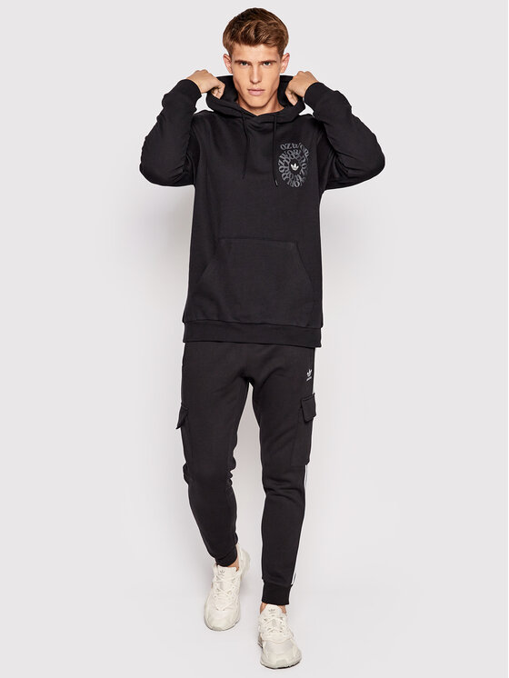 adidas adidas Džemperis Ozworld HL9250 Juoda Loose Fit