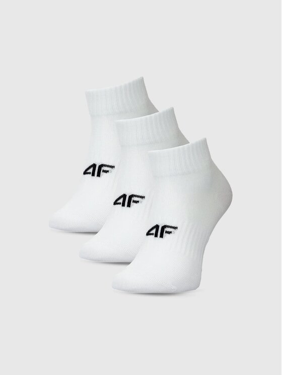 4F 4F Skarpety krótkie 4FWMM00USOCF448-10S Biały