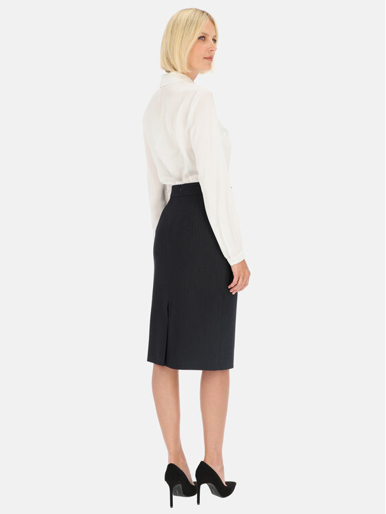 Potis & Verso Potis & Verso Spódnica Heven Granatowy Slim Fit