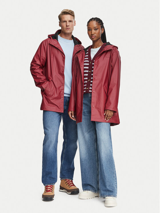 Hunter Hunter Dežna jakna Raincoat HARU0003242 Bordo rdeča Regular Fit