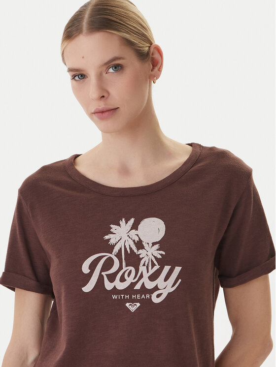 Roxy Roxy T-särk Oceanwave ERJZT06096 Beež Loose Fit