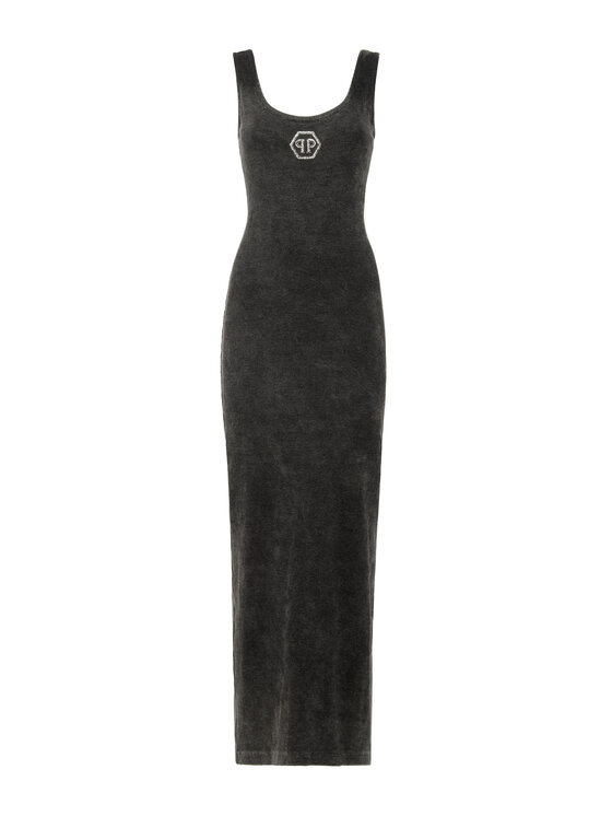 PHILIPP PLEIN PHILIPP PLEIN Sukienka codzienna 27351 Beżowy Regular Fit