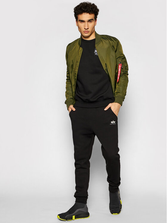 Alpha Industries Alpha Industries Bluza Space Shuttle 178307 Czarny Regular Fit