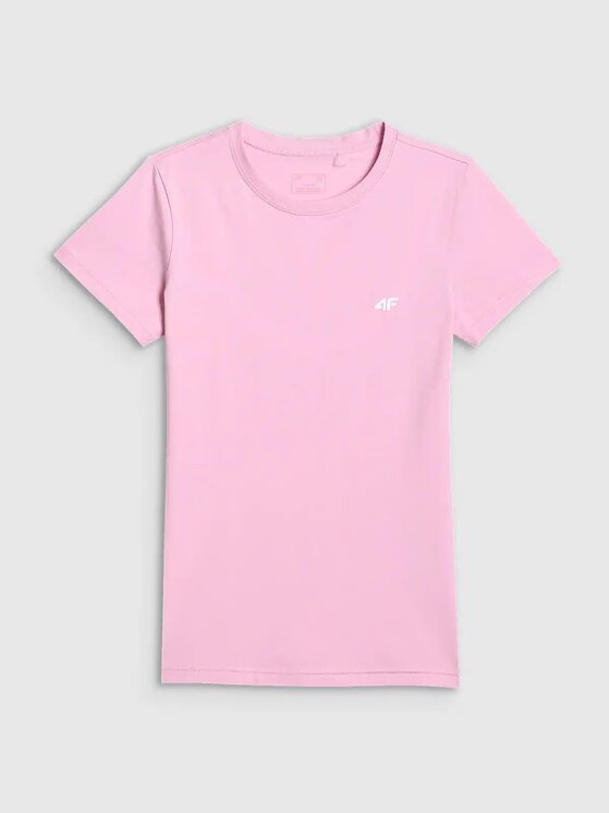 4F 4F T-Shirt 4FWMM00TTSHF3306-56S Różowy Authentic Slim Fit