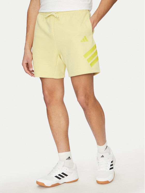 adidas adidas Pantaloni scurți sport Future Icons 3-Stripes JD4883 Galben Regular Fit