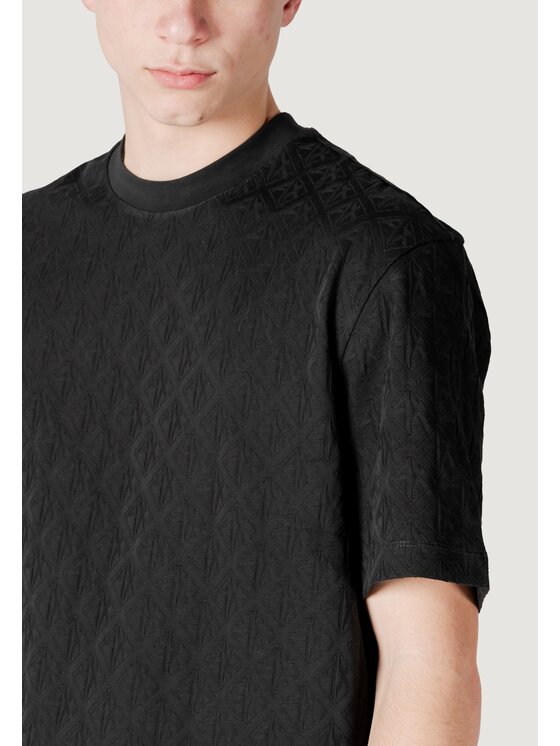 Armani Exchange Armani Exchange T-Shirt XM000268 AF10337 Czarny Shirt Fit
