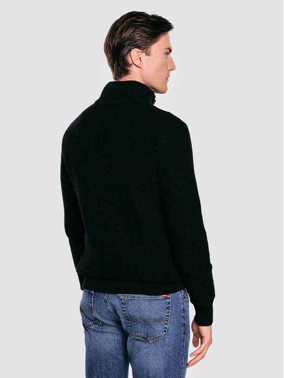 BIG STAR BIG STAR Sweter NERONI Czarny Basic Fit