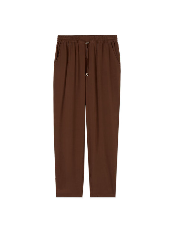 Oltre Oltre Pantaloni di tessuto P263J002518N032 Marrone Boy Fit