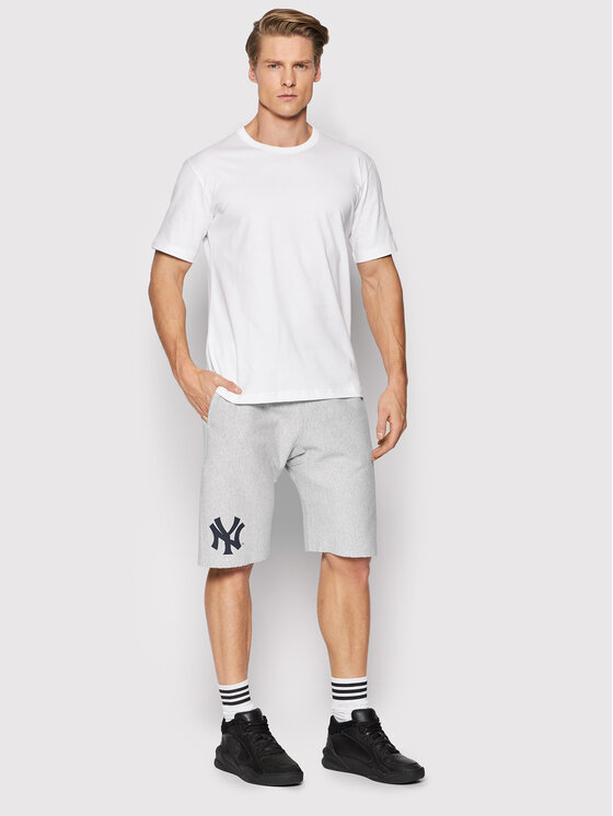 Champion Champion Športne kratke hlače New York Mlb 216666 Siva Regular Fit