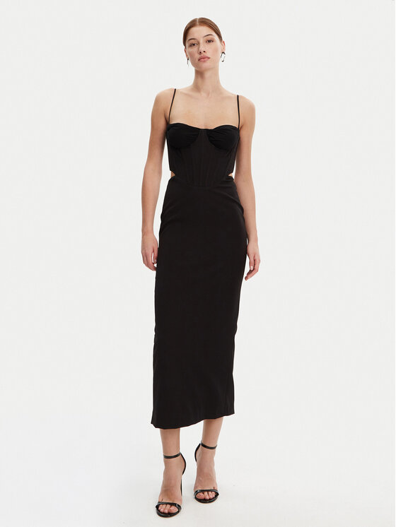 Bardot Bardot Večerné šaty 58535DB Čierna Regular Fit